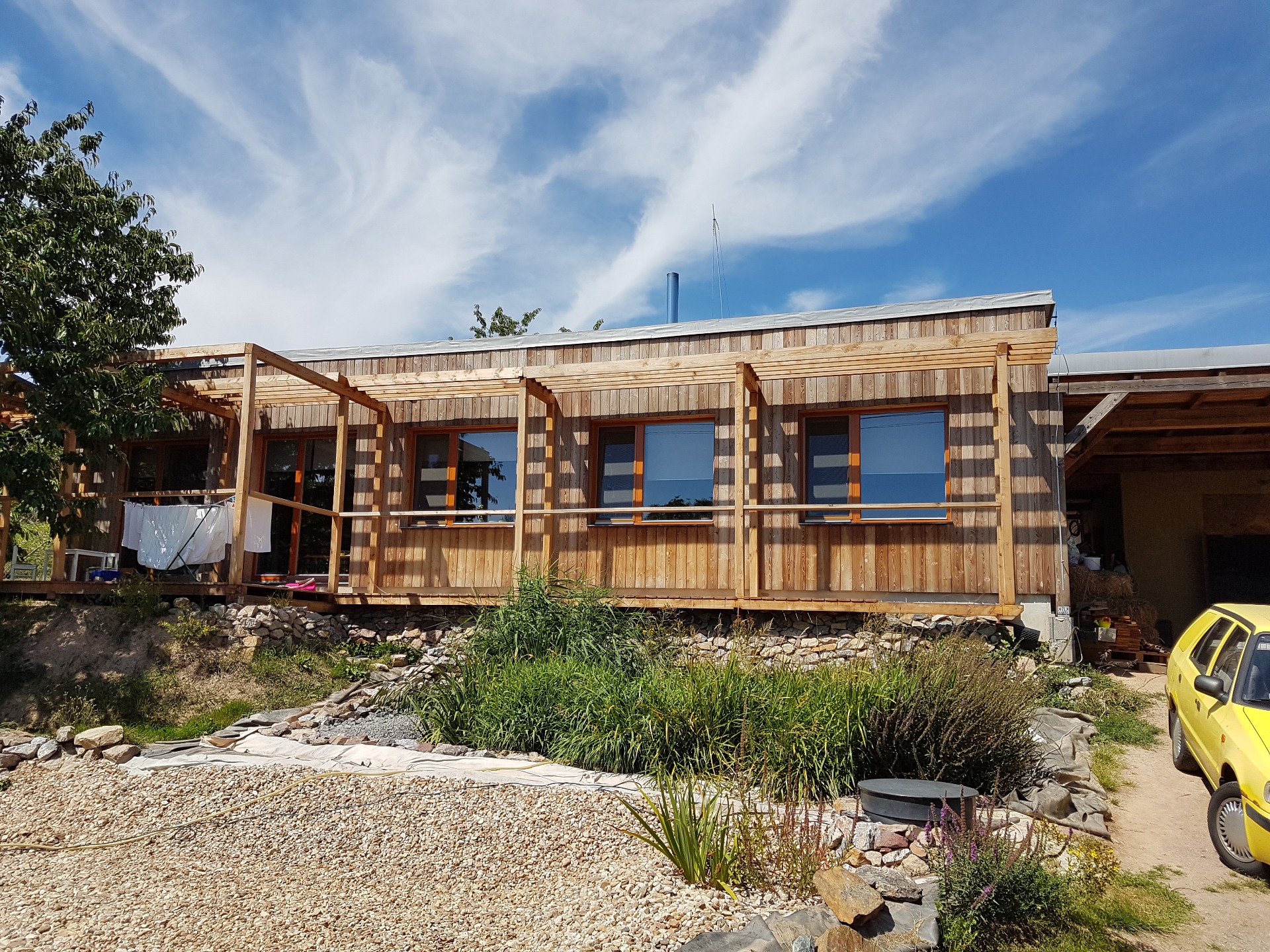 Kunčina Ves bungalov Slamák.info Slaměné domy a stavby ze slámy